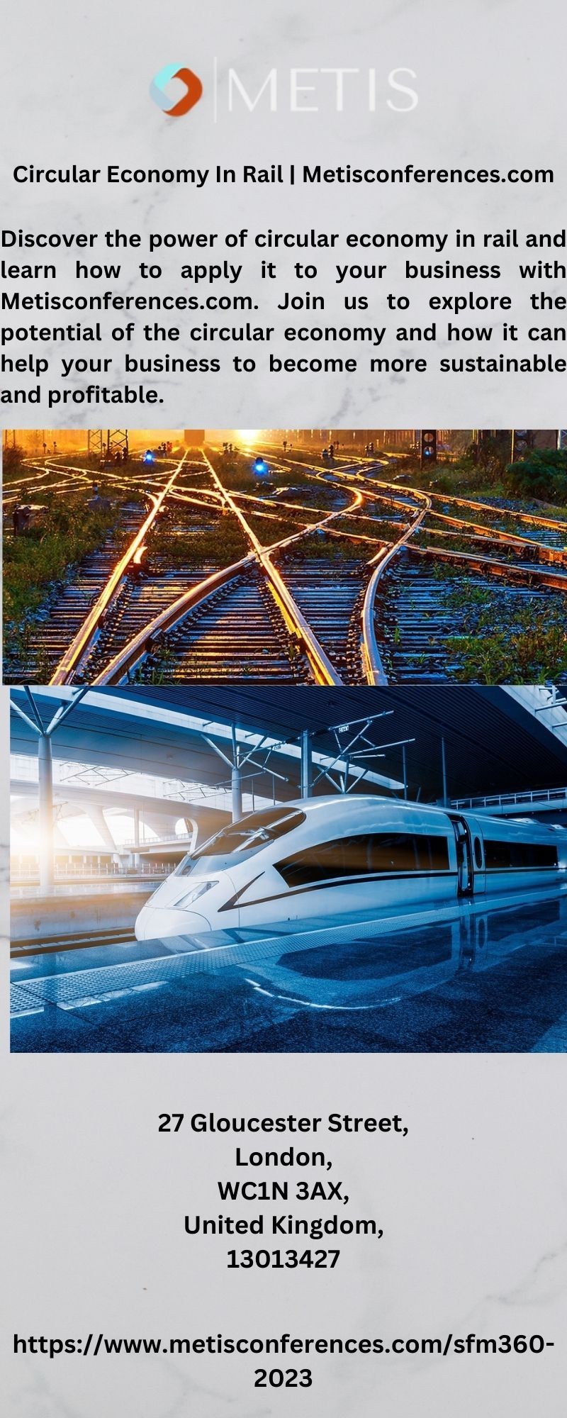 Circular Economy In Rail | Metisconferences.com